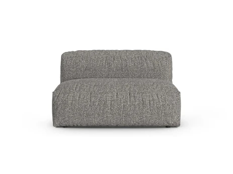 Boucle Modul Armless, "Martina", 1 Seat, 132x120x75, Graphite
