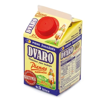 Natūralus DVARO pienas, 3,5% rieb., 500 ml