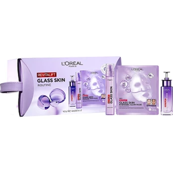 L`oreal Glass Skin Routine Gift Set Drėkinamasis veido kremas