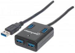 USB šakotuvas Manhattan SuperSpeed ​​​​USB-A 3.0, iki 5 Gbps
