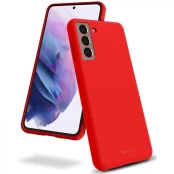 Dėklas Mercury Silicone Case Samsung S906 S22 Plus raudonas kaina
