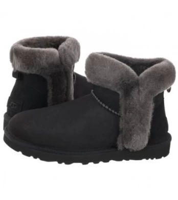 UGG W Classic Mini Heritage Fluff 1130590 BLK (UA76-a) batai