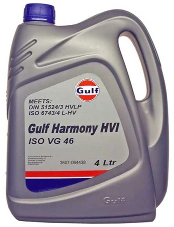 Gulf Harmony HVI 46 hydraulikolie 4 liter