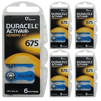 Duracell klausos aparato baterijos, 5x6 vnt., 30 vnt.