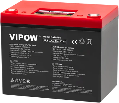 Vipow Akumuliatorius LiFePO4 60Ah su BMS