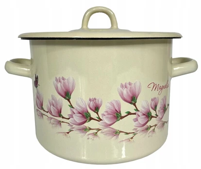 Emaliuotas puodas su dangčiu 16 cm 2 l