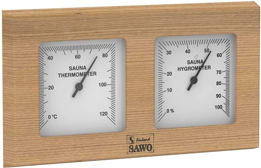 SAWO termo-higrometras 224-THD, kedras