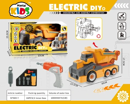 Roll-Off Tipper Truck Yellow + Accessories
