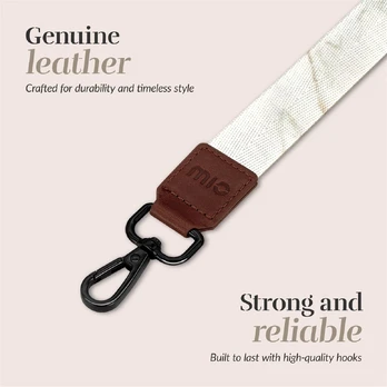 Dėklas MIO Baltas Marble Lanyard