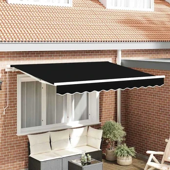Markizės Pakeitimo Audinys 3x2.5 m Rėmui Juodas