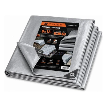 Tentas 8x12 m 110 g/m² sidabrinis Teger