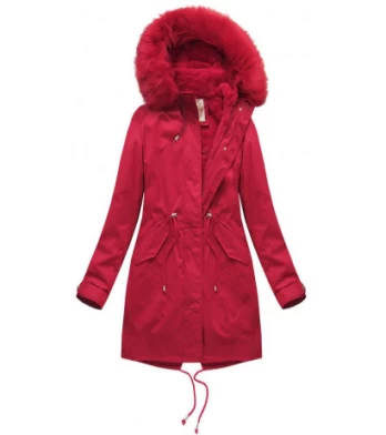 HOODED PARKA WITH LINER RED (7600) striukė