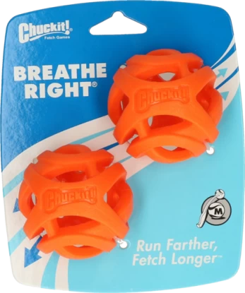 Chuckit - Breathe Right Fetch Ball Medium 6,5cm 2 pk - (CHUC32141)
