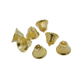 Auksinis metalinis varpelis, 3,8 cm., 5 vnt.