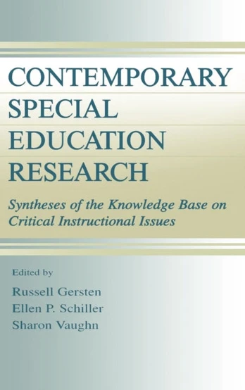 Contemporary Special Education Research