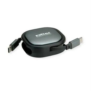 ROLINE 11.02.8420, 1.2 m, USB C, USB C, USB 2.0, Juodas, Pilkas