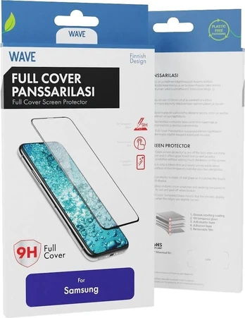 „Wave Full Cover“ grūdintas stiklas, Samsung A23 5G, juodas
