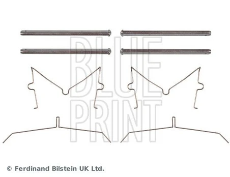 Priedų komplektas, diskinių stabdžių trinkelės BLUE PRINT ADBP480002