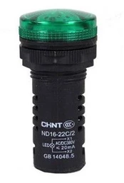 Indikatorius LED ø22mm, 24V AC/DC, žalias, CHINT