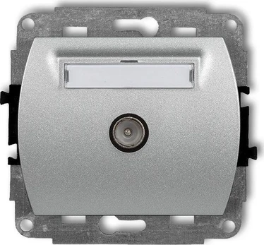 Karlik DECO Single TV antenos lizdas juodas matinis 12DGTV-1