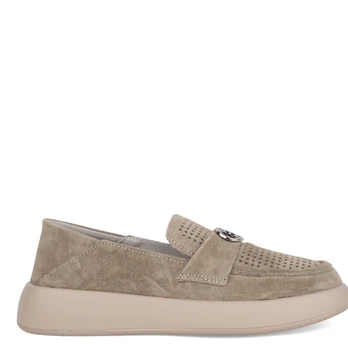 Loaferiai moterims, Chaki, Loafers