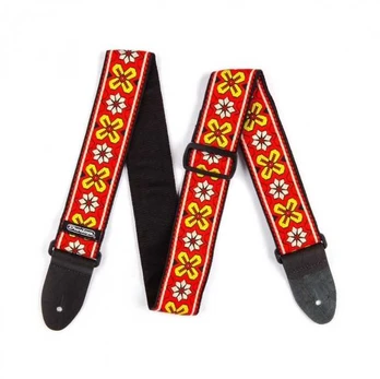 Gitaros diržas Dunlop Jacquard Avalon Raudona