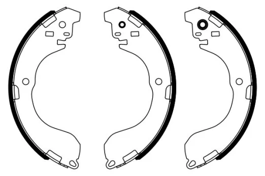 BOSCH 0 986 487 962 Brake shoe set