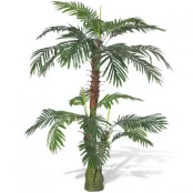 Dirbtinis paprastasis cikas su vazonu, žalias, 150 cm kaina