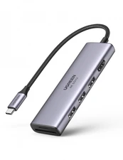 Ugreen multi-functional HUB USB Type C - 3x USB 3.2 Gen 1 / HDMI 4K 60Hz / SD and TF card reader gray (60383 CM511)
