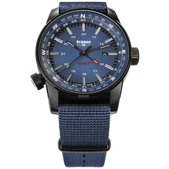 Traser P68 Pathfinder GMT TS Blue Rankinis laikrodis