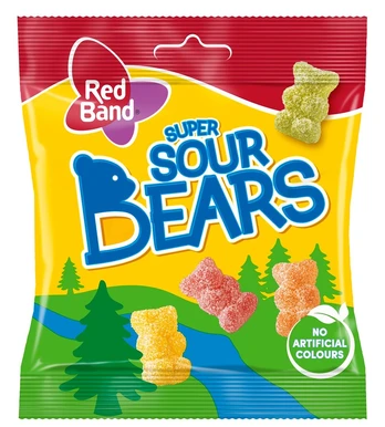 Guminukai RED BAND Sour Bears, 100 g.