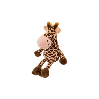 Lean Toys Plush Mascot Cuddly Toy Giraffe Brown 28cm