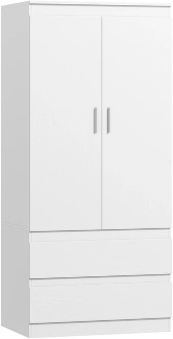 Aosom Spinta 80x55x177,5 cm Balta Mediena