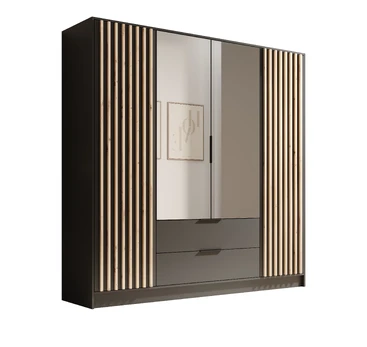 Tilting wardrobe Neri 200 with mirrors