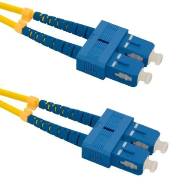 Laidas Qoltec SC-SC Optic Patch Cable SC/UPC, SC/UPC, 5 m, geltona