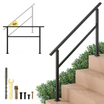 Bonideco Select Laiptų turėklas 138x92cm., juodos spalvos