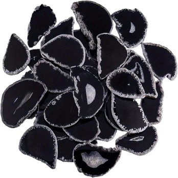 Agato plokštelės rinkinys, Black (irregular Shape)
