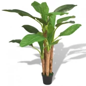 Dirbtinis bananmedis su vazonu, 175 cm, žalias kaina