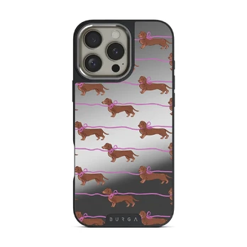 Always Late - iPhone 16 Pro Max Case, Elite Mirror Dark (MagSafe) / Silver