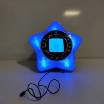 Ecost prekė po grąžinimo VTech - Kidimagic Starlight Violet - Interaktyvus vaikiškas žadintuvas, rad