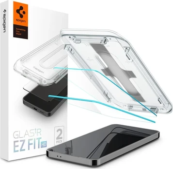 Dėklas Spigen Glas.TR Sam S24 S921 "EZ FIT" 2vnt.. grūdintas stiklas AGL07440