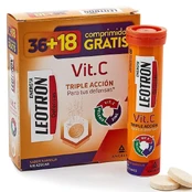 Leotron Vitamin C 36 + 18 putojančios tabletės kaina