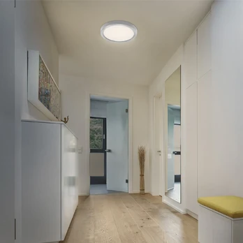 „OSRAM“ LED lubų šviestuvas „ORBIS QUICKFIX“, skersmuo 32 cm, sidabrinis,