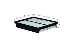 Oro filtras MAHLE LX2956 kaina