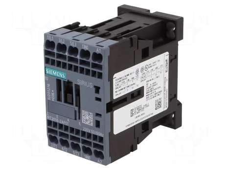 Contactor: 3-pole | NO x3 | Auxiliary contacts: NO | 230VAC | 17A | 690V