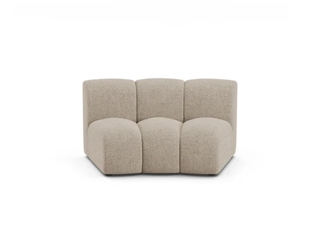 Modul Armless, "Lupine", 1 Seat, 154x95x70, Dark Beige