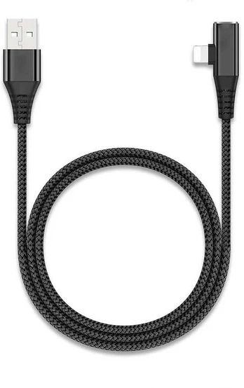 RoGer Lightning Data and Charging Cable with extra Lightning port (female) 1m