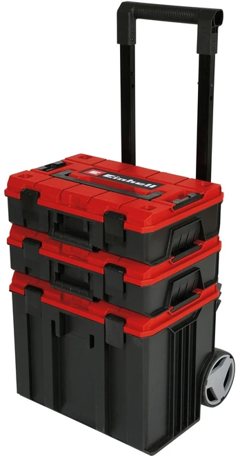 Einhell Systemkoffer E-Case Tower (juodas/raudona, 1x E-Case L, 2x E-Case S)