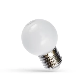 1W E27 LED lemputė BULB, balta