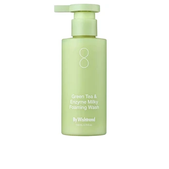 By Wishtrend Žalias TEA &amp; ENZYME MILKY foaming cleanser 140 ml
